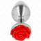 La marca KINK PLEASURE PLUGS nos facilita esta imagen de su producto KINK - PLUG ANAL ROSA ROJA TALLA L para nuestro catálogo.