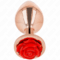 La marca KINK PLEASURE PLUGS nos facilita esta imagen de su producto KINK - PLUG ANAL ORO ROSADO ROSA ROJA M para nuestro catálogo.