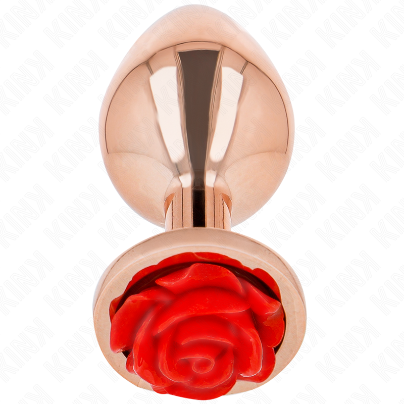 La marca KINK PLEASURE PLUGS nos facilita esta imagen de su producto KINK - PLUG ANAL ORO ROSADO ROSA ROJA M para nuestro catálogo.