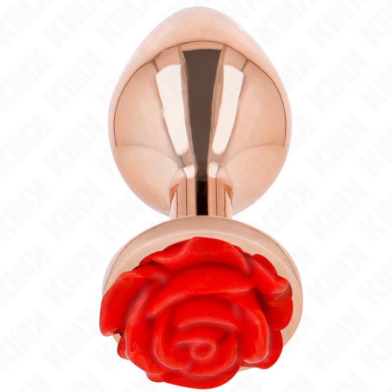 La marca KINK PLEASURE PLUGS nos facilita esta imagen de su producto KINK - PLUG ANAL ORO ROSADO ROSA ROJA L para nuestro catálogo.