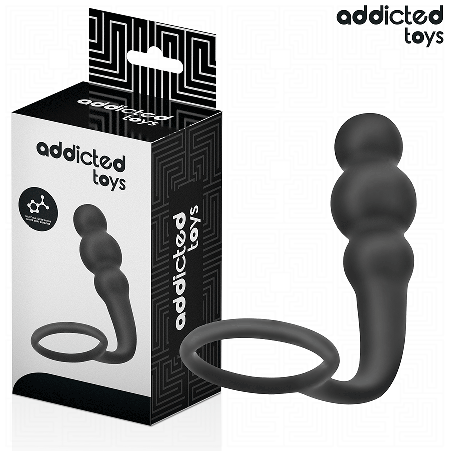 La marca ADDICTED TOYS nos facilita esta imagen de su producto ADDICTED TOYS - PLUG ANAL CON ANILLO SILICONA MODELO 1 para nuestro catálogo.