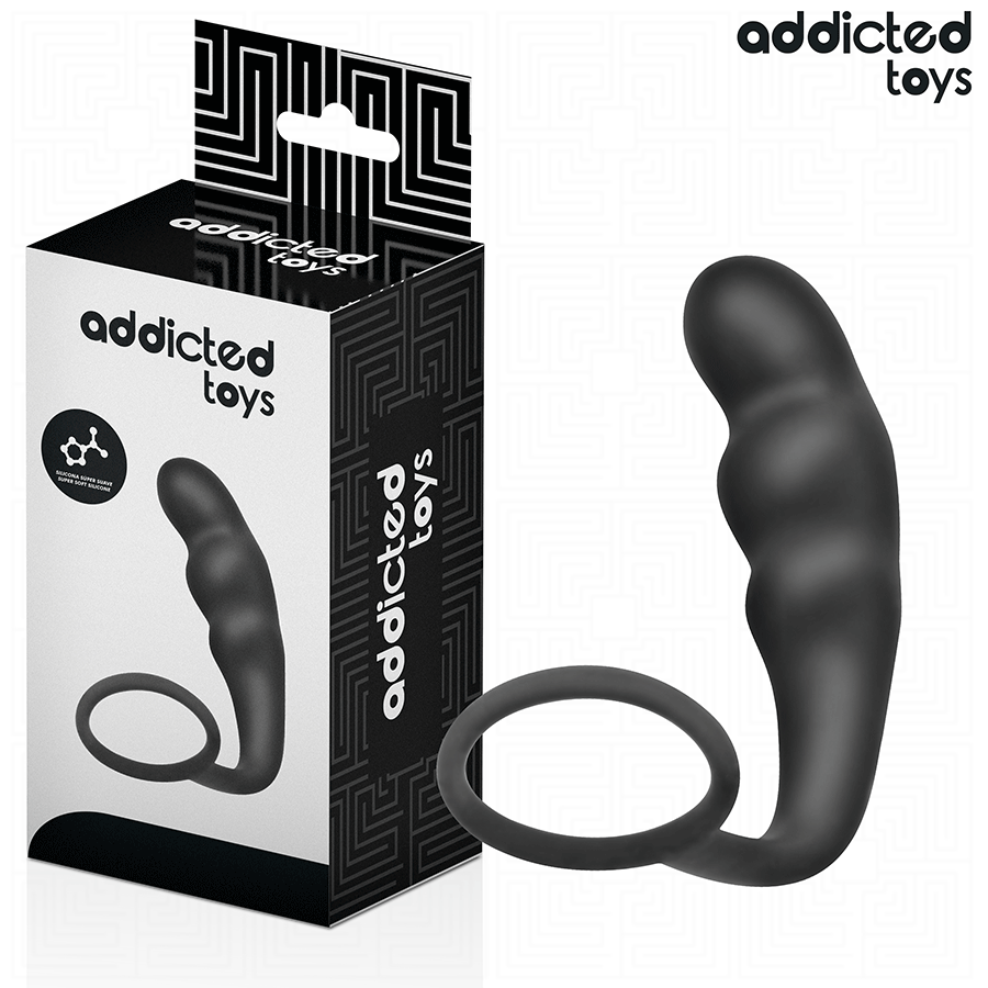 La marca ADDICTED TOYS nos facilita esta imagen de su producto ADDICTED TOYS - PLUG ANAL CON ANILLO SILICONA MODELO 4 para nuestro catálogo.