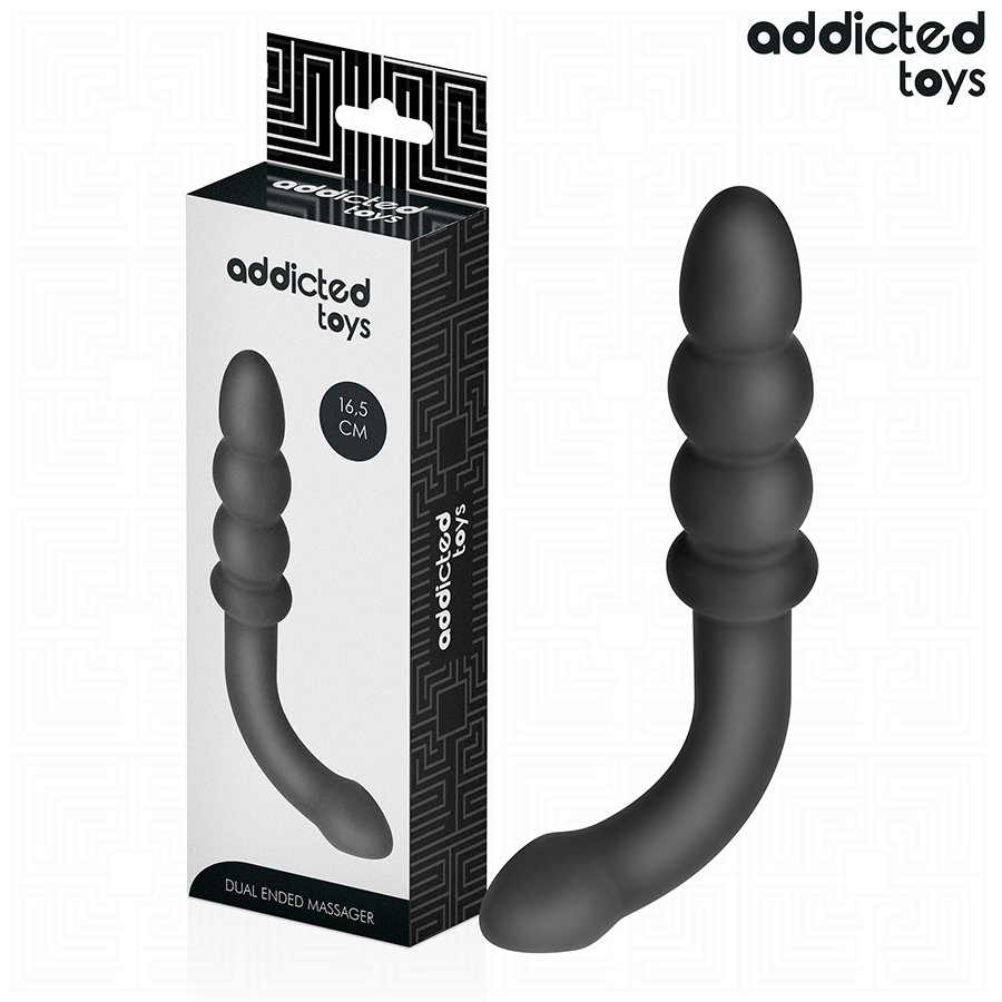 La marca ADDICTED TOYS nos facilita esta imagen de su producto ADDICTED TOYS - MASAJEADOR ANAL DOBLE SILICONA 16