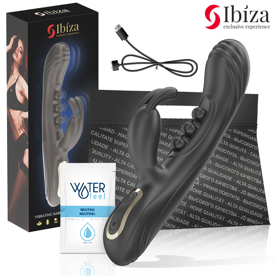 La marca IBIZA TECHNOLOGY nos facilita esta imagen de su producto IBIZA - VIBRADOR RABBIT PERLAS CON PULSACIÓN para nuestro catálogo.