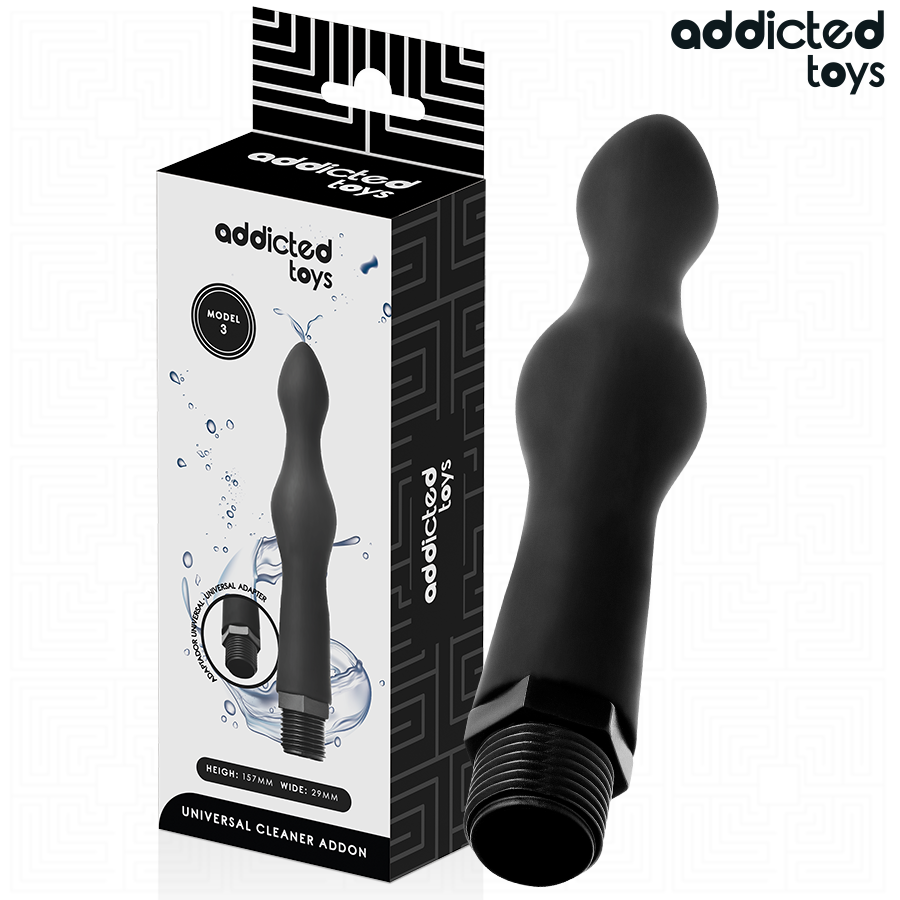 La marca ADDICTED TOYS nos facilita esta imagen de su producto ADDICTED TOYS - LIMPIADOR ANAL CON ADAPTADOR UNIVERSAL MODELO 3 para nuestro catálogo.