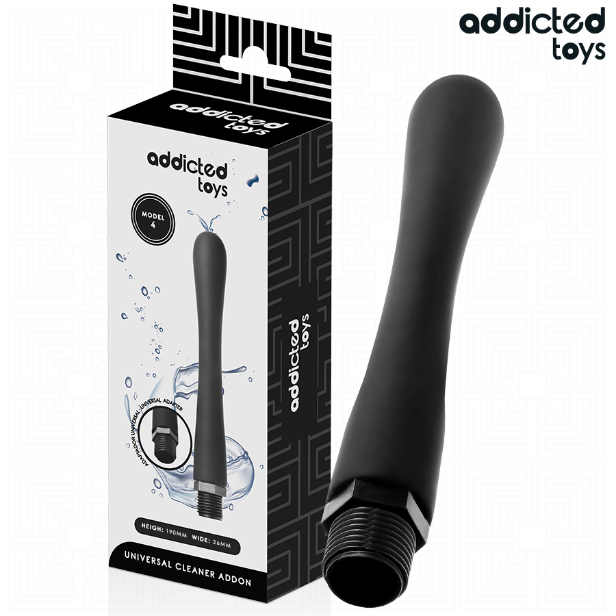 La marca ADDICTED TOYS nos facilita esta imagen de su producto ADDICTED TOYS - LIMPIADOR ANAL CON ADAPTADOR UNIVERSAL MODELO 4 para nuestro catálogo.