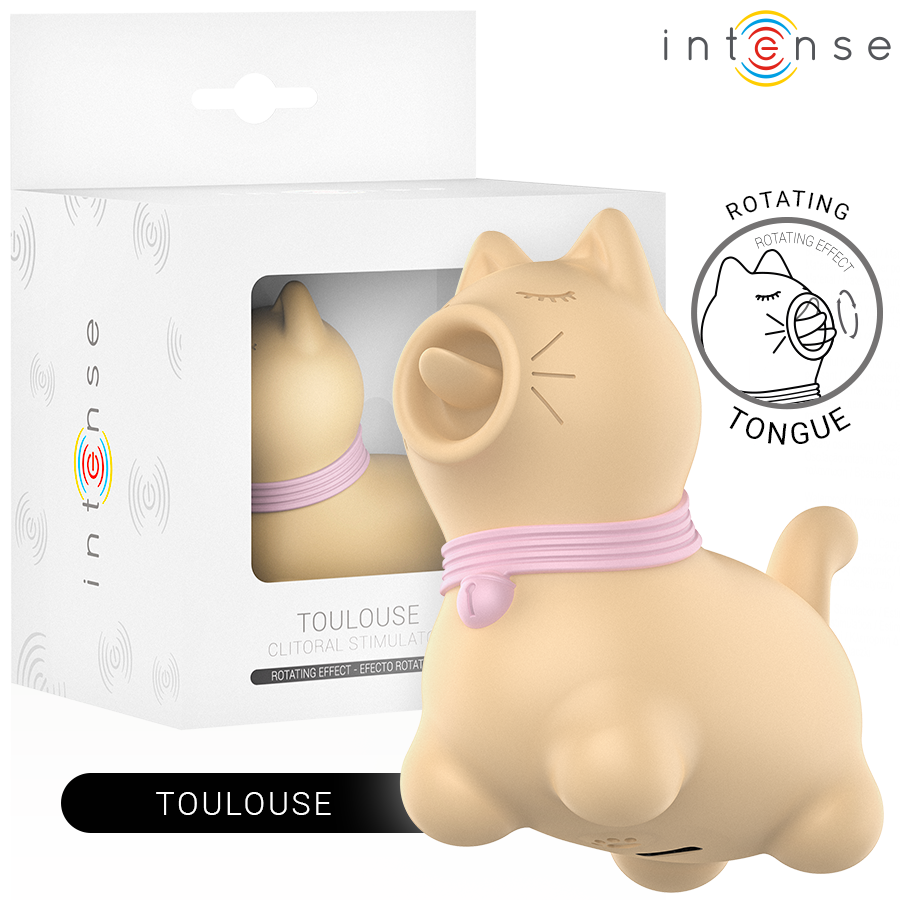 La marca INTENSE FUN nos facilita esta imagen de su producto INTENSE - TOULOUSE ESTIMULADOR CON LENGUA ROTATIVA 360º AMARILLO para nuestro catálogo.