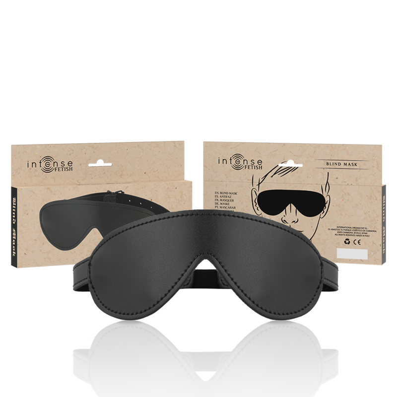 La marca INTENSE FETISH nos facilita esta imagen de su producto INTENSE - FETISH ANTIFAZ CUERO VEGANO para nuestro catálogo.