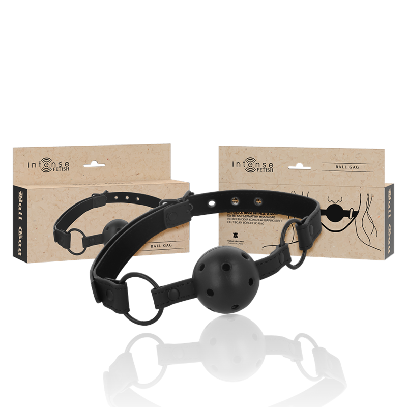 La marca INTENSE FETISH nos facilita esta imagen de su producto INTENSE - FETISH BOZAL DE CUERO VEGANO para nuestro catálogo.