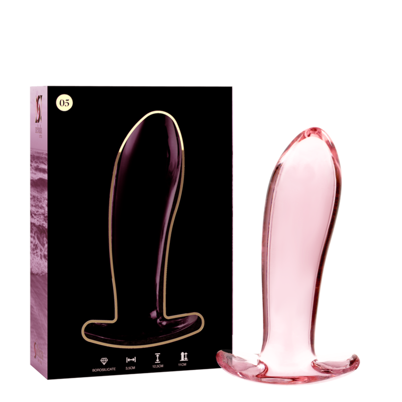 La marca NEBULA SERIES BY IBIZA nos facilita esta imagen de su producto NEBULA SERIES BY IBIZA - MODELO 5 PLUG CRISTAL ROSA 12.5 CM -O- 3.5 CM para nuestro catálogo.