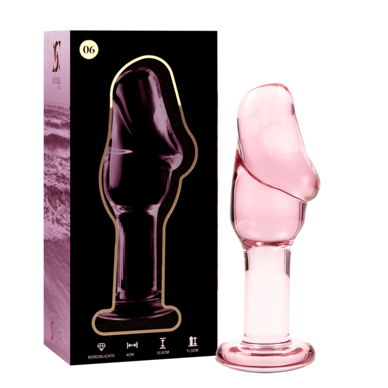 La marca NEBULA SERIES BY IBIZA nos facilita esta imagen de su producto NEBULA SERIES BY IBIZA - MODELO 6 PLUG CRISTAL ROSA 12.5 CM -O- 4 CM para nuestro catálogo.