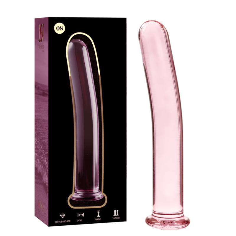 La marca NEBULA SERIES BY IBIZA nos facilita esta imagen de su producto NEBULA SERIES BY IBIZA - MODELO 8 DILDO CRISTAL ROSA 14.5 CM -O- 2 CM para nuestro catálogo.