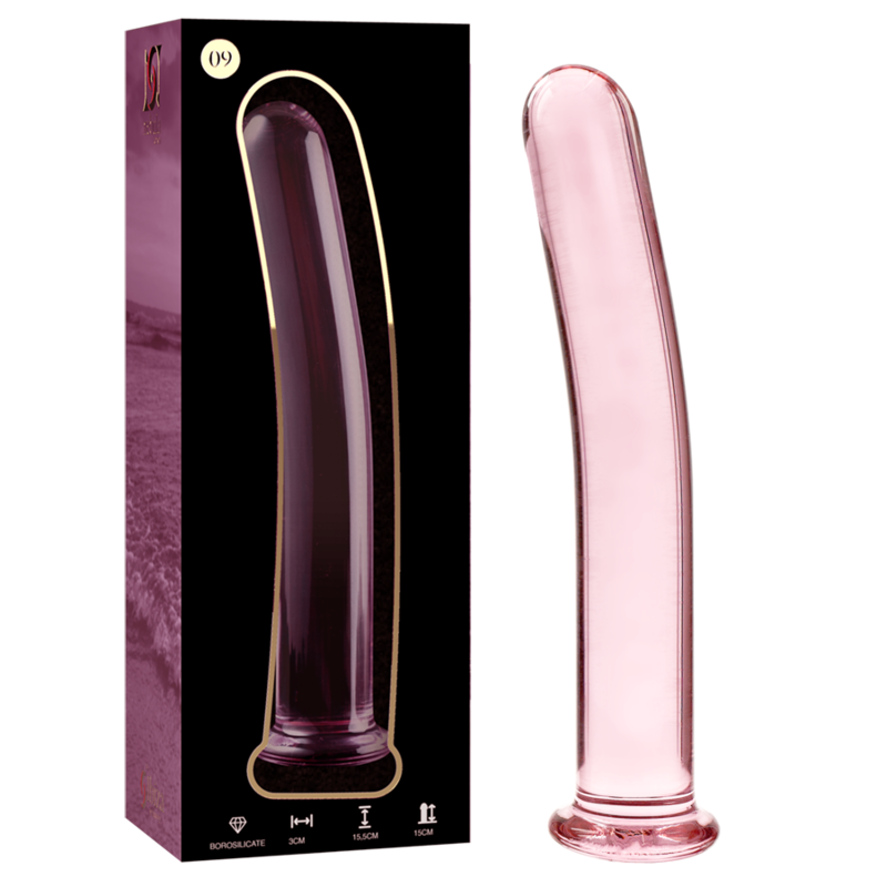 La marca NEBULA SERIES BY IBIZA nos facilita esta imagen de su producto NEBULA SERIES BY IBIZA - MODELO 9 DILDO CRISTAL ROSA 15.5 CM -O- 2.5 CM para nuestro catálogo.