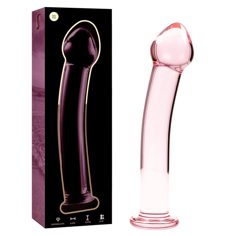 La marca NEBULA SERIES BY IBIZA nos facilita esta imagen de su producto NEBULA SERIES BY IBIZA - MODELO 11 DILDO CRISTAL ROSA 16 CM -O- 3 CM para nuestro catálogo.