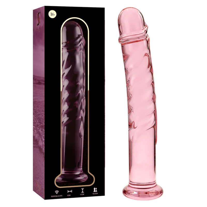 La marca NEBULA SERIES BY IBIZA nos facilita esta imagen de su producto NEBULA SERIES BY IBIZA - MODELO 16 DILDO CRISTAL ROSA 18.5 CM -O- 3 CM para nuestro catálogo.