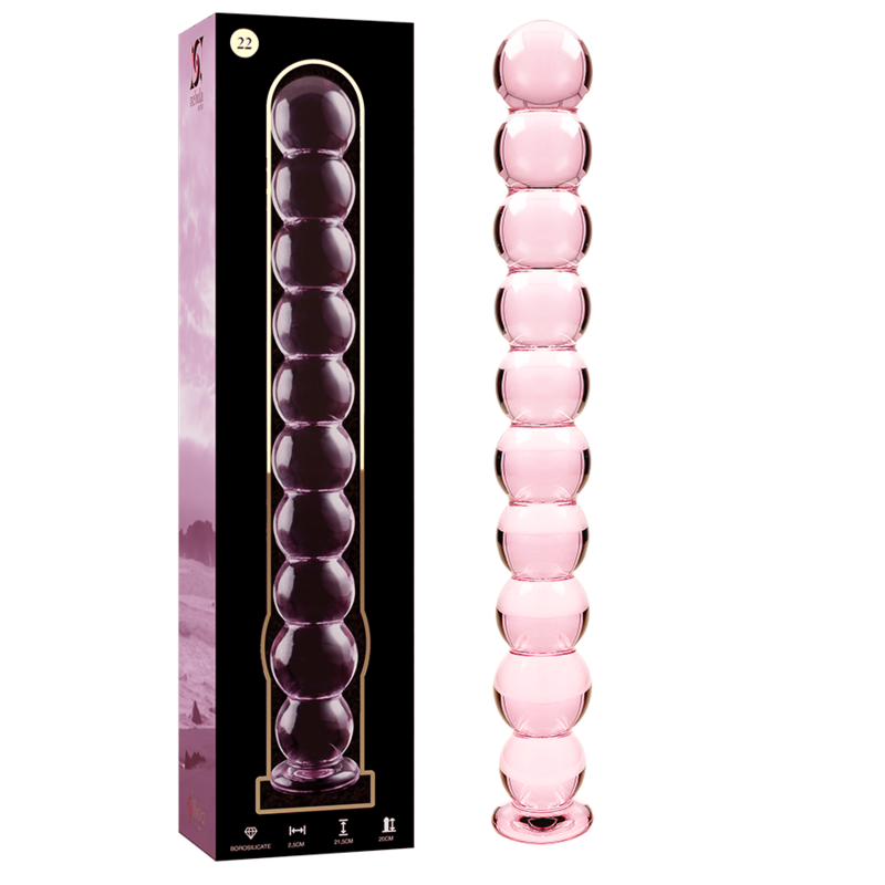 La marca NEBULA SERIES BY IBIZA nos facilita esta imagen de su producto NEBULA SERIES BY IBIZA - MODELO 22 DILDO CRISTAL ROSA 21.5 CM -O- 2.5 CM para nuestro catálogo.