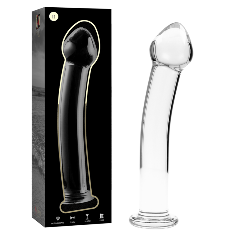 La marca NEBULA SERIES BY IBIZA nos facilita esta imagen de su producto NEBULA SERIES BY IBIZA - MODELO 11 DILDO CRISTAL TRANSPARENTE 16 CM -O- 3 CM para nuestro catálogo.