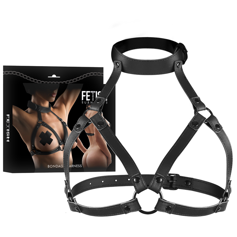 La marca FETISH SUBMISSIVE BONDAGE nos facilita esta imagen de su producto FETISH SUBMISSIVE BONDAGE - ARNÉS AJUSTABLE PECHO para nuestro catálogo.