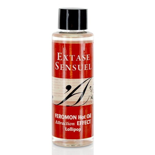 La marca EXTASE SENSUAL nos facilita esta imagen de su producto EXTASE SENSUAL - ACEITE MASAJE EFECTO CALOR CON FEROMONAS PIRULET 100 ML para nuestro catálogo.