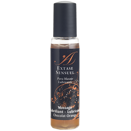 La marca EXTASE SENSUAL nos facilita esta imagen de su producto EXTASE SENSUAL - LUBRICANTE CHOCOLATE & NARANJA VIAJE 35 ML para nuestro catálogo.