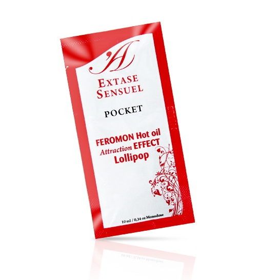 La marca EXTASE SENSUAL nos facilita esta imagen de su producto EXTASE SENSUAL - ACEITE MASAJE EFECTO CALOR FEROMONAS PIRULETA 10 ML para nuestro catálogo.