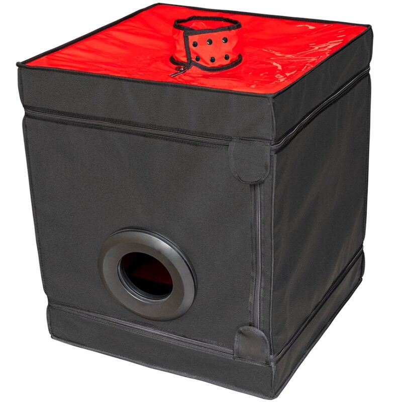 La marca SECRET DOME nos facilita esta imagen de su producto SECRET DOME - KINK CLUB CABINA BUKKAKE NEGRO & ROJO para nuestro catálogo.