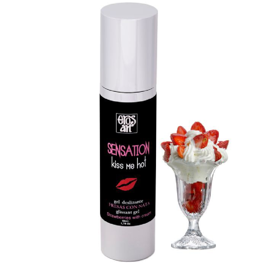 La marca EROS-ART nos facilita esta imagen de su producto EROS-ART - SENSATTION LUBRICANTE NATURAL FRESAS CON NATA 50 ML para nuestro catálogo.