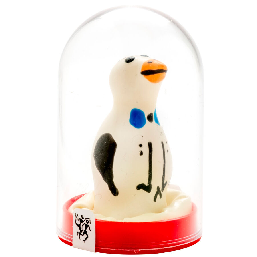 La marca CONDOMERIE nos facilita esta imagen de su producto CONDOMERIE - PRESERVATIVO DECORATIVO PINTADO A MANO PINGÜINO para nuestro catálogo.