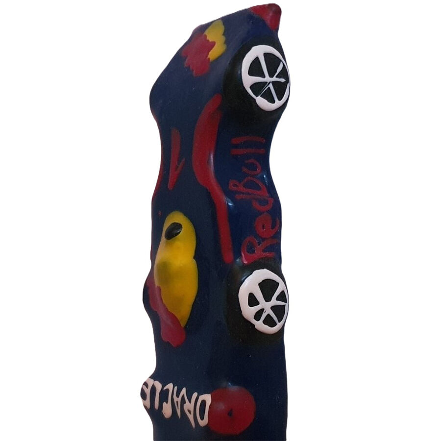 La marca CONDOMERIE nos facilita esta imagen de su producto CONDOMERIE - PRESERVATIVO DECORATIVO PINTADO A MANO F1 RED BULL XL para nuestro catálogo.