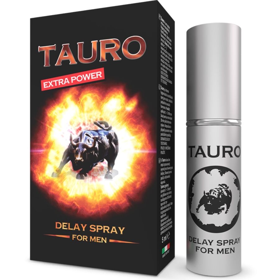 La marca TAURO nos facilita esta imagen de su producto TAURO - EXTRA SPRAY RETARDANTE PARA HOMBRES 5 ML para nuestro catálogo.
