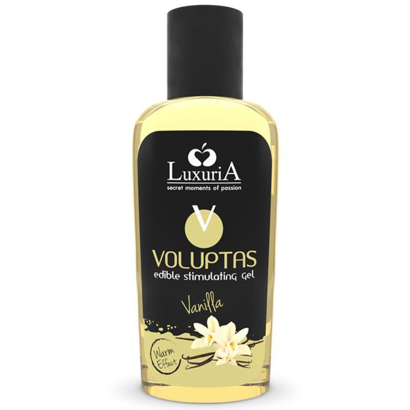 La marca INTIMATELINE LUXURIA nos facilita esta imagen de su producto INTIMATELINE LUXURIA - VOLUPTAS GEL MASAJE COMESTIBLE EFECTO CALOR - VAINILLA 100 ML para nuestro catálogo.