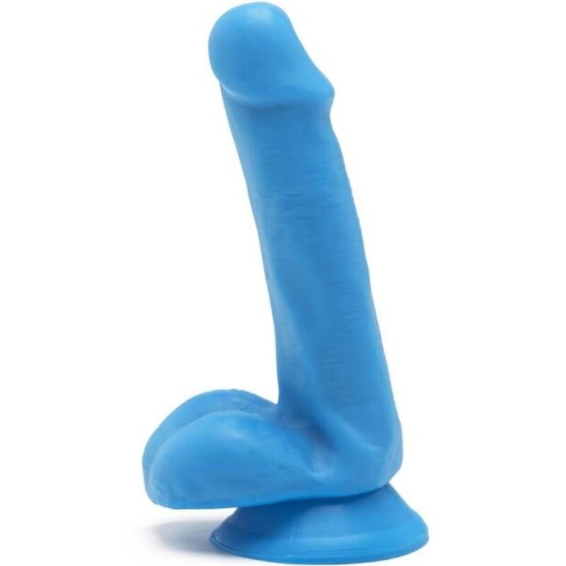 La marca GET REAL nos facilita esta imagen de su producto GET REAL - HAPPY DICKS DILDO 12 CM CON TESTÍCULOS AZUL para nuestro catálogo.