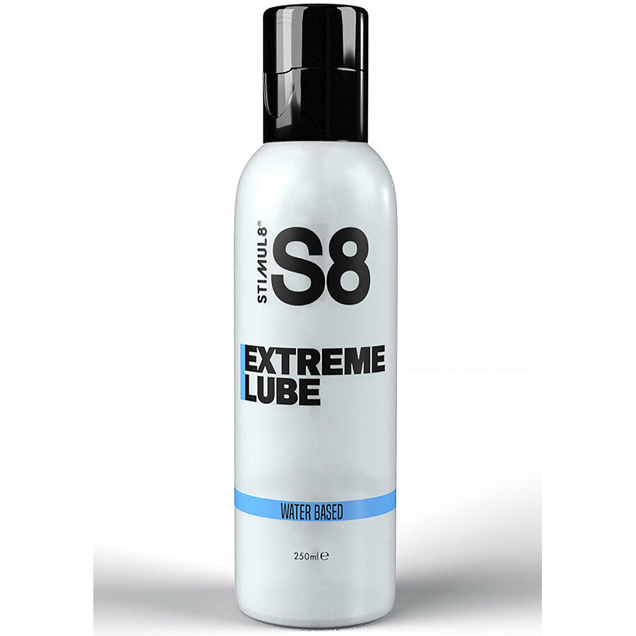 La marca STIMUL8 nos facilita esta imagen de su producto STIMUL8 - S8 EXTREME LUBRICANTE EN BASE AGUA 250 ML para nuestro catálogo.
