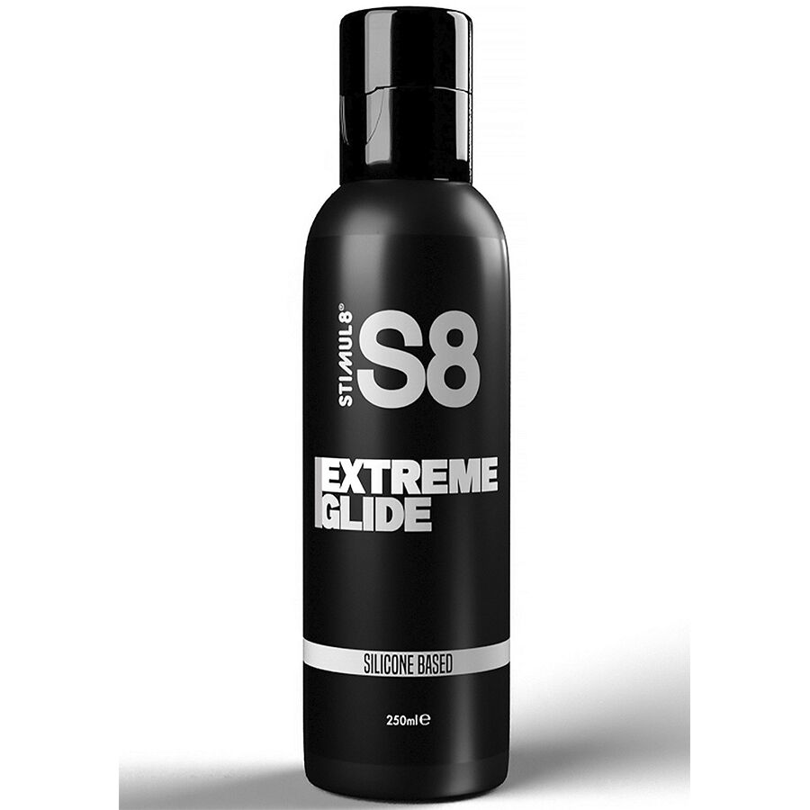 La marca STIMUL8 nos facilita esta imagen de su producto STIMUL8 - S8 EXTREME GLIDE SILICONA 250 ML para nuestro catálogo.