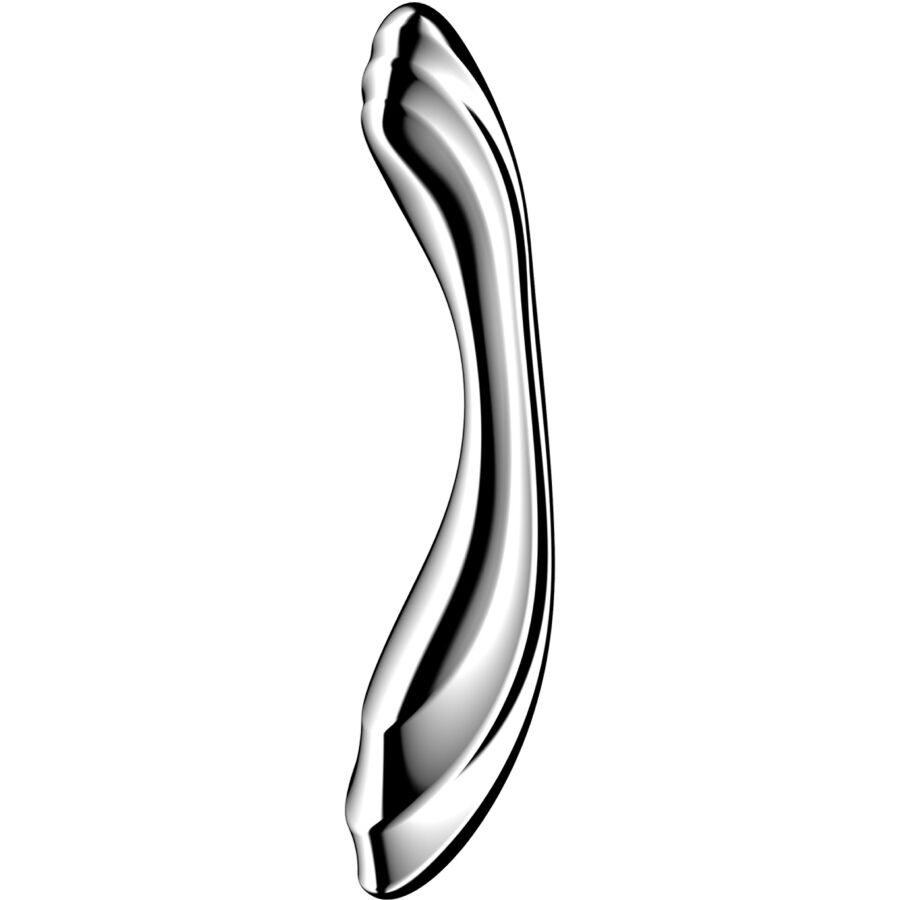 La marca SATISFYER DILDO nos facilita esta imagen de su producto SATISFYER - PURE GRAVITY 2 DILDO ACERO INOXIDABLE DOBLE USO para nuestro catálogo.