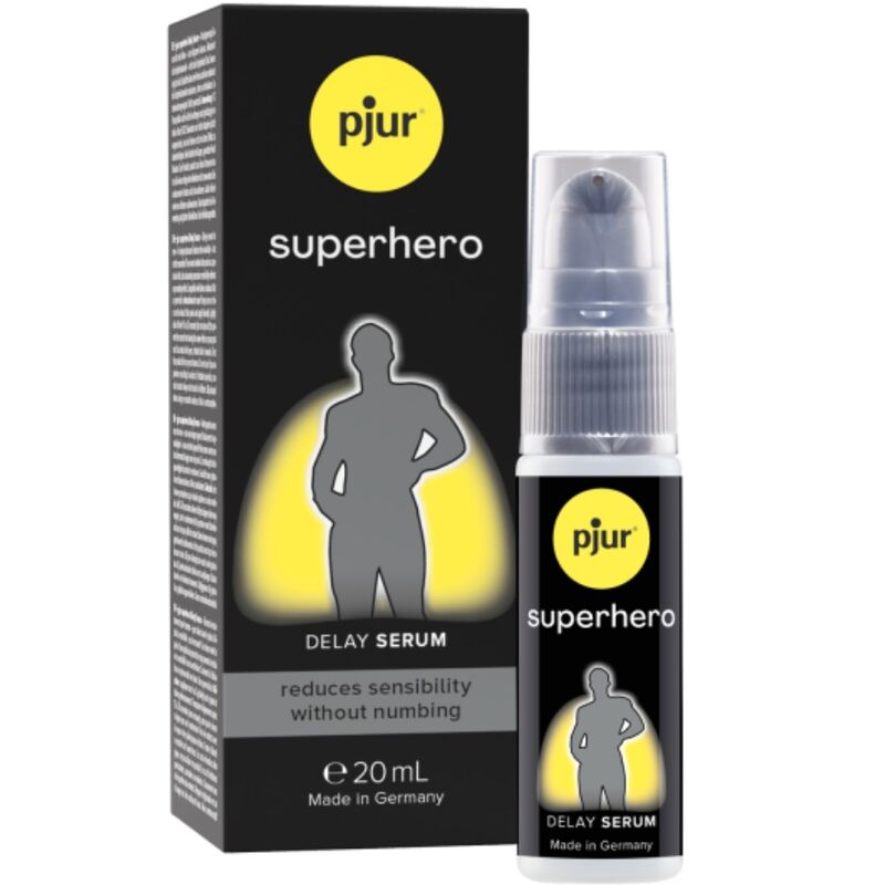 La marca PJUR nos facilita esta imagen de su producto PJUR - SUPERHERO SERUM RETARDANTE CONCENTRADO 20 ML para nuestro catálogo.