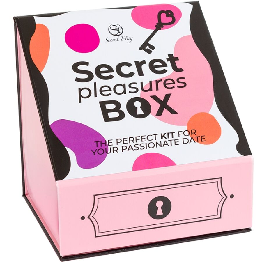 La marca SECRETPLAY 100% GAMES nos facilita esta imagen de su producto SECRET PLAY - CAJA DE PLACERES PARA PAREJAS DADOS + BALA VIBRADORA + PLUMERO para nuestro catálogo.