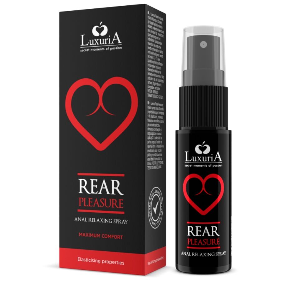 La marca INTIMATELINE LUXURIA nos facilita esta imagen de su producto INTIMATELINE LUXURIA - REAR PLEASURE ANAL SPRAY RELAJANTE ANAL 20 ML para nuestro catálogo.