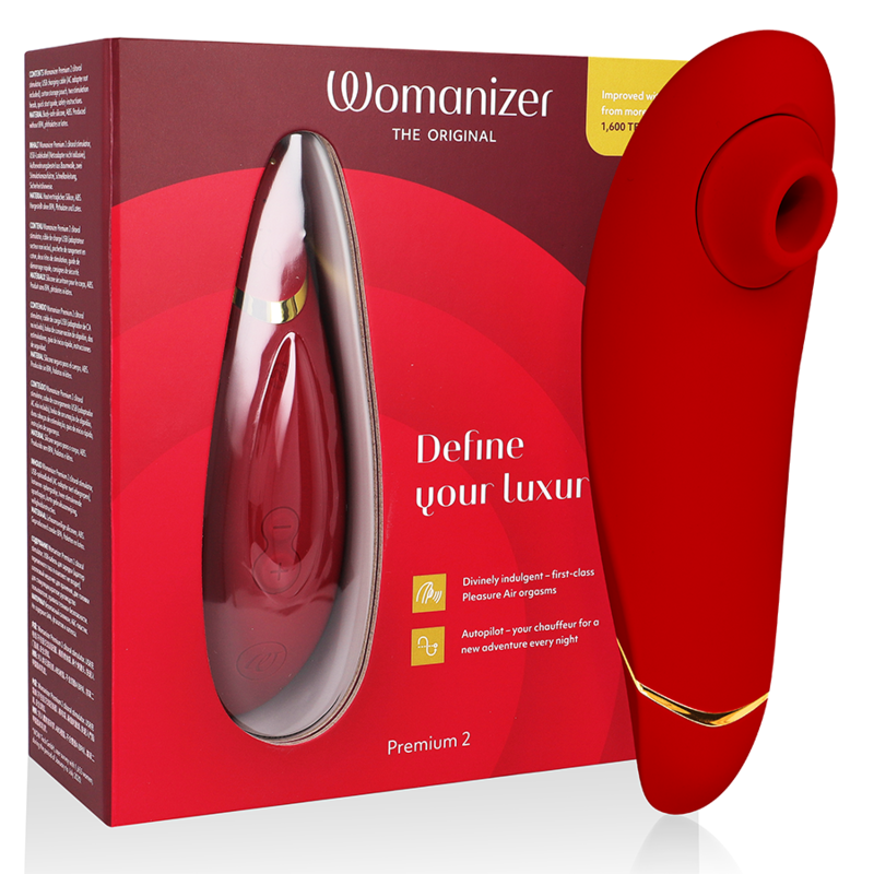 La marca WOMANIZER nos facilita esta imagen de su producto WOMANIZER - PREMIUM 2 ESTIMULADOR DE CLÍTORIS BURDEOS para nuestro catálogo.