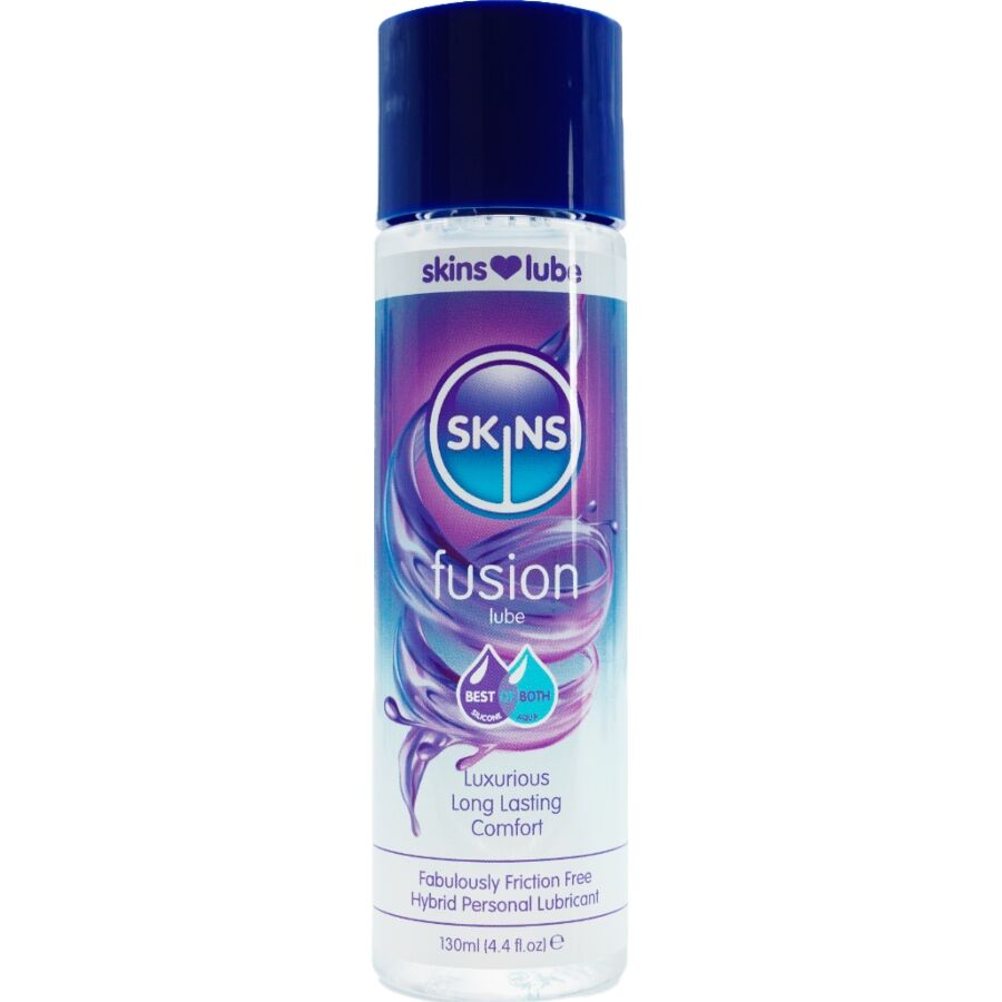 La marca SKINS nos facilita esta imagen de su producto SKINS - FUSION LUBRICANTE HÍBRIDO BASE DE AGUA & SILICONA 130 ML para nuestro catálogo.
