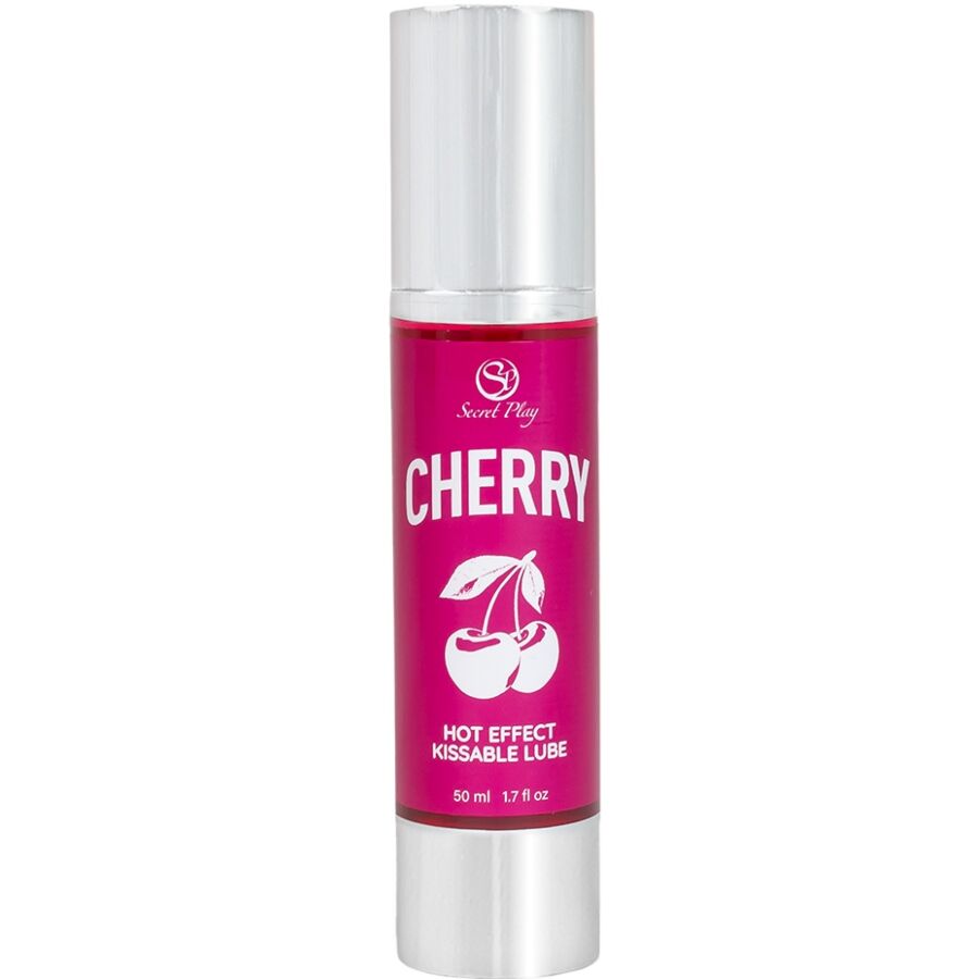 La marca SECRETPLAY COSMETIC nos facilita esta imagen de su producto SECRETPLAY - LUBRICANTE EFECTO CALOR CEREZA 50 ML para nuestro catálogo.