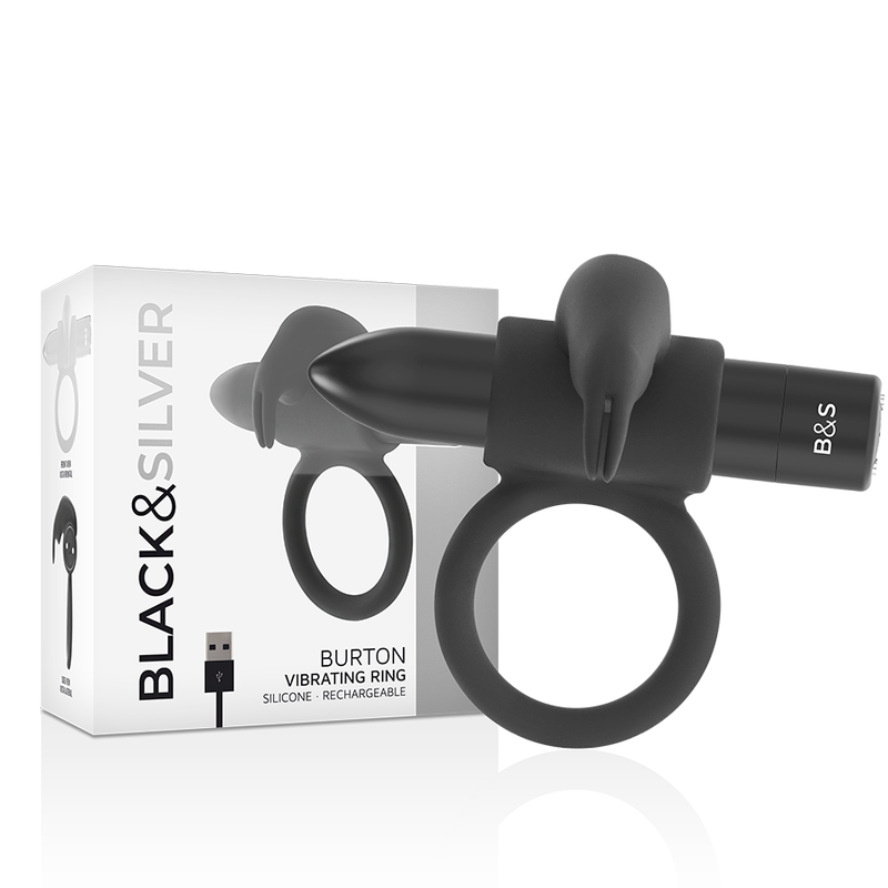 La marca BLACK&SILVER nos facilita esta imagen de su producto BLACK&SILVER - BURTON ANILLO 10 MODOS VIBRACIÓN NEGRO para nuestro catálogo.