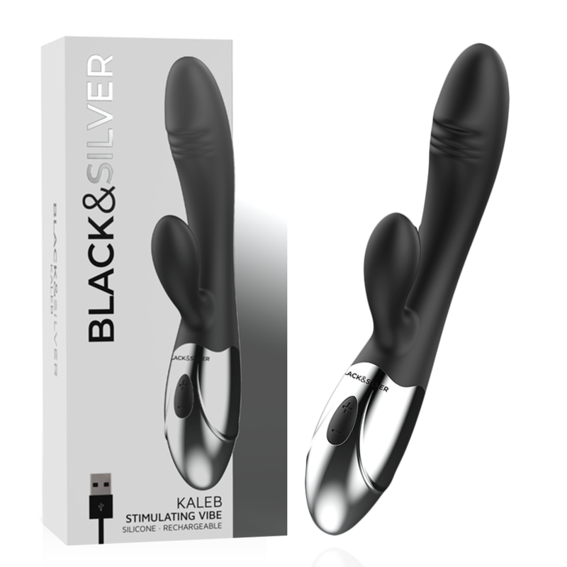 La marca BLACK&SILVER nos facilita esta imagen de su producto BLACK&SILVER - KALEB VIBRADOR RABBIT SILICON MILTI FUNCION para nuestro catálogo.
