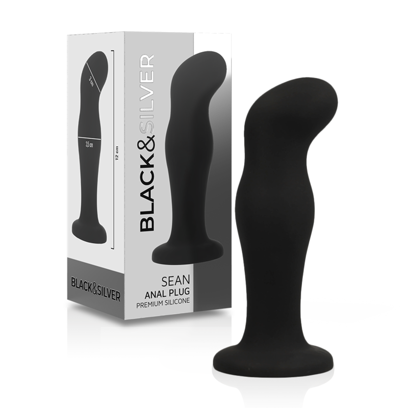 La marca BLACK&SILVER nos facilita esta imagen de su producto BLACK&SILVER - SEAN PLUG ANAL SILICONA PREMIUM NEGRO para nuestro catálogo.