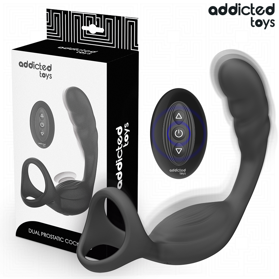 La marca ADDICTED TOYS nos facilita esta imagen de su producto ADDICTED TOYS - ANILLO DOBLE VIBRADOR PROSTÁTICO CONTROL REMOTO para nuestro catálogo.