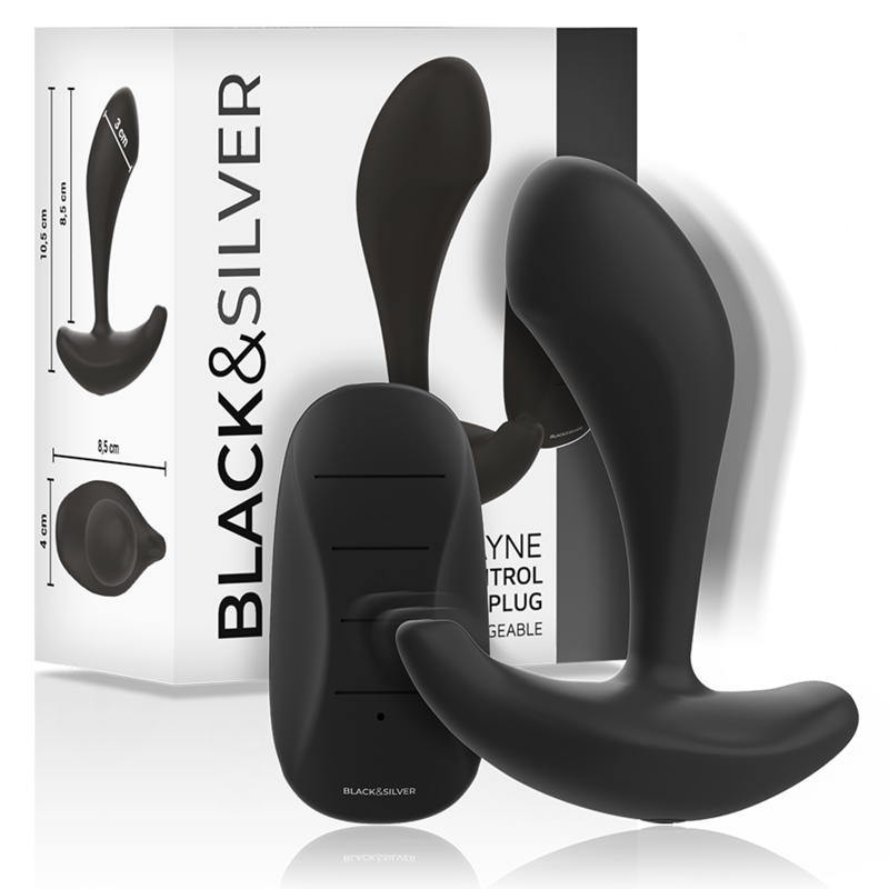 La marca BLACK&SILVER nos facilita esta imagen de su producto BLACK&SILVER - DWAYNE PLUG ANAL SILICONA CONTROL REMOTO para nuestro catálogo.