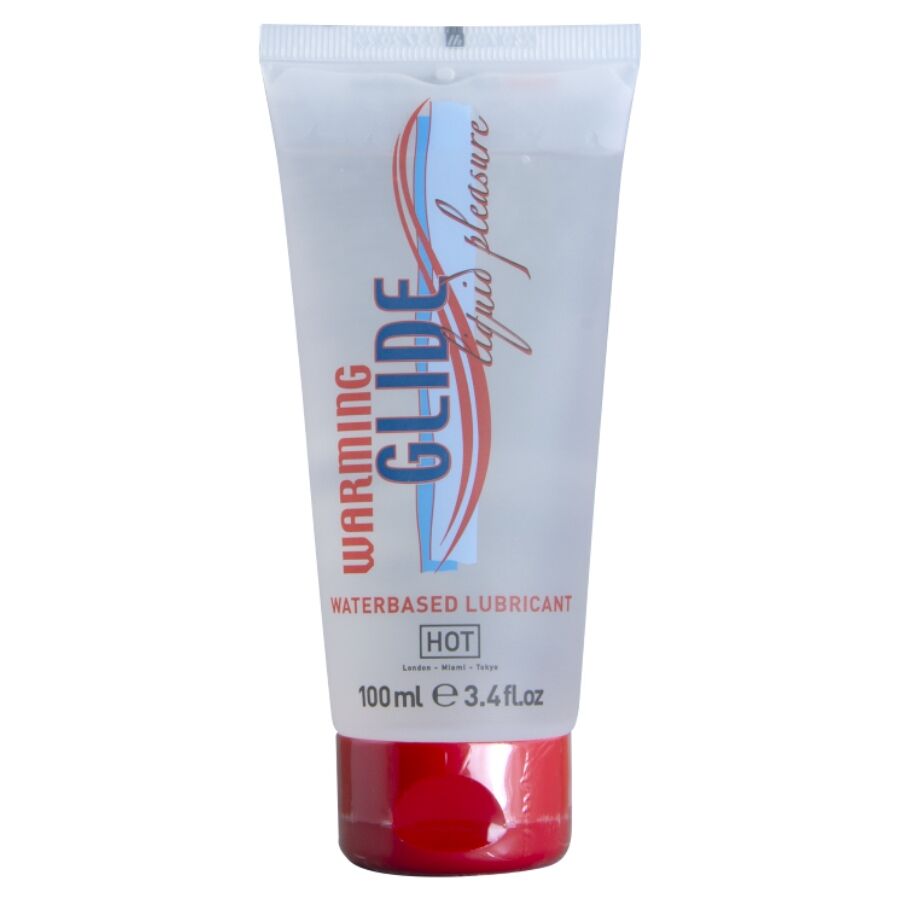 La marca HOT nos facilita esta imagen de su producto HOT - WARMING GLIDE LIQUID PLEASURE LUBRICANTE BASE AGUA EFECTO CALOR 100 ML para nuestro catálogo.