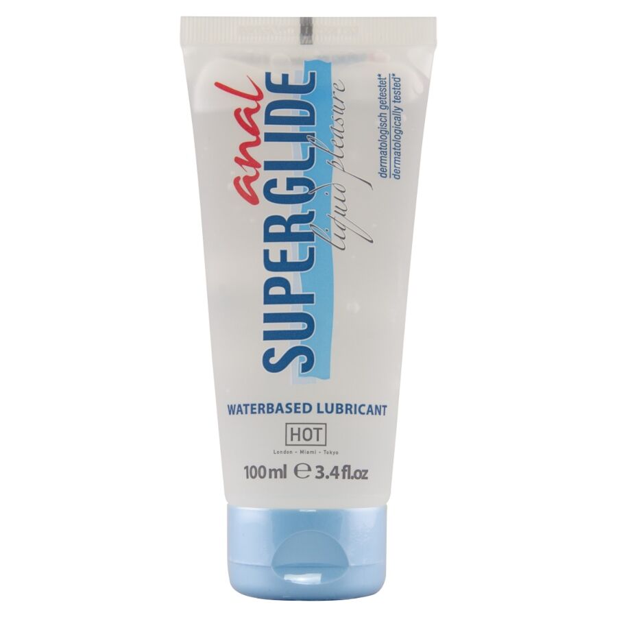 La marca HOT nos facilita esta imagen de su producto HOT - ANAL SUPERGLIDE LIQUID PLEASURE LUBRICANTE ANAL BASE AGUA 100 ML para nuestro catálogo.