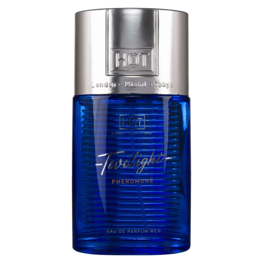 La marca HOT nos facilita esta imagen de su producto HOT - TWILIGHT PERFUME CON FEROMONAS HOMBRE 50 ML para nuestro catálogo.