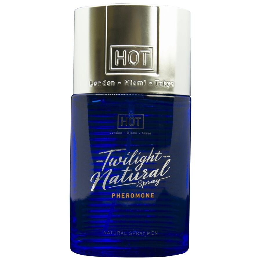 La marca HOT nos facilita esta imagen de su producto HOT - TWILIGHT SPRAY NATURAL CON FEROMONAS HOMBRE 50 ML para nuestro catálogo.